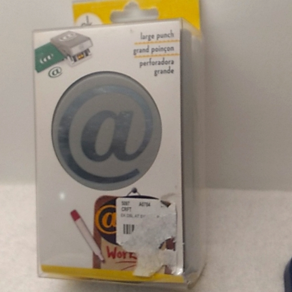 Eksuccess scrapbooking craft paper punch @ symbol 2inch punch